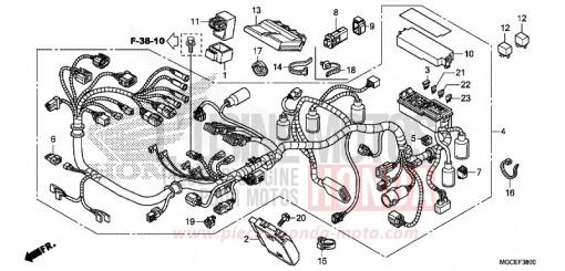 IMPIANTO ELETTRICO CB1100AE di 2014